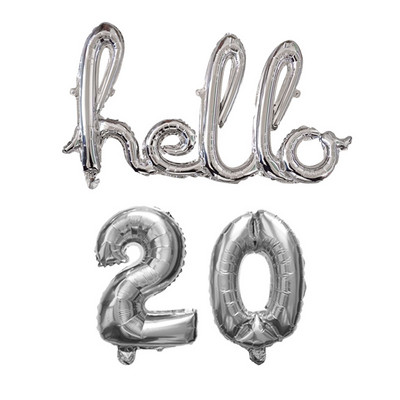 Rose Gold Hello 30 de baloane pentru copii Baby Shower 10/13/15/21/25 Decor pentru petrecerea a 30-a aniversare 21 30 de bile cu numere Globo gonflabile cu aer