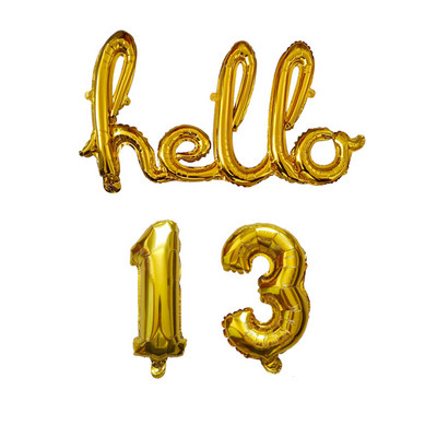 Rose Gold Hello 30 de baloane pentru copii Baby Shower 10/13/15/21/25 Decor pentru petrecerea a 30-a aniversare 21 30 de bile cu numere Globo gonflabile cu aer