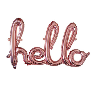Rose Gold Hello 30 de baloane pentru copii Baby Shower 10/13/15/21/25 Decor pentru petrecerea a 30-a aniversare 21 30 de bile cu numere Globo gonflabile cu aer
