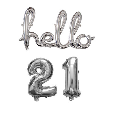 Rose Gold Hello 30 de baloane pentru copii Baby Shower 10/13/15/21/25 Decor pentru petrecerea a 30-a aniversare 21 30 de bile cu numere Globo gonflabile cu aer