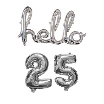 Rose Gold Hello 30 de baloane pentru copii Baby Shower 10/13/15/21/25 Decor pentru petrecerea a 30-a aniversare 21 30 de bile cu numere Globo gonflabile cu aer