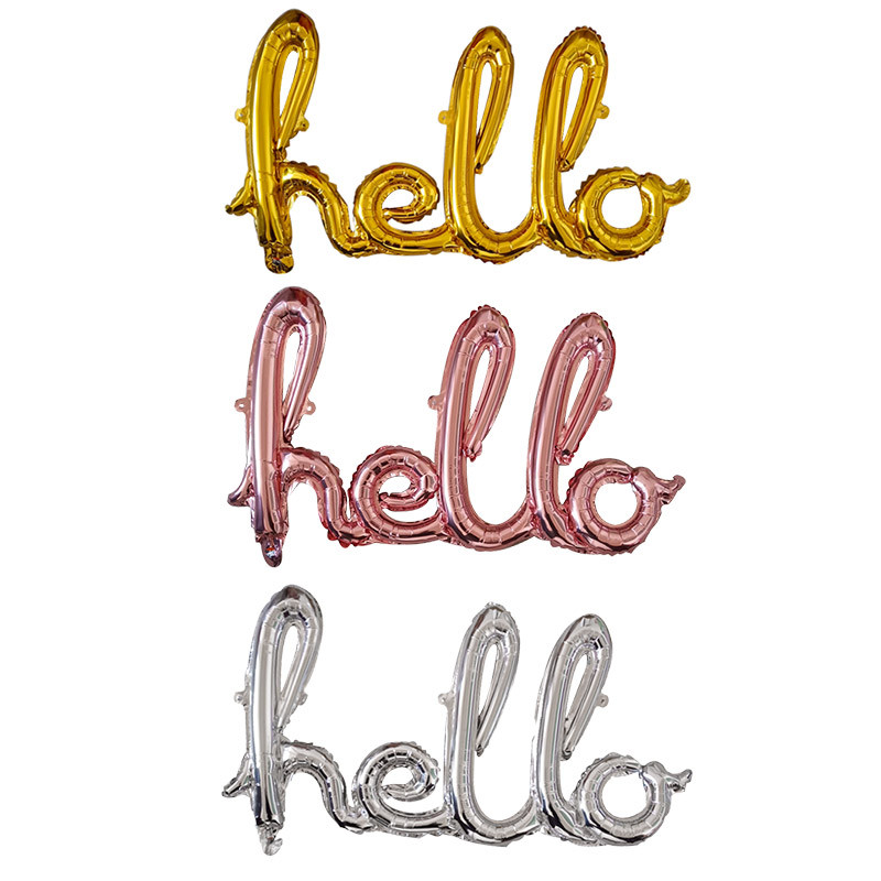 Rose Gold Hello 30 de baloane pentru copii Baby Shower 10/13/15/21/25 Decor pentru petrecerea a 30-a aniversare 21 30 de bile cu numere Globo gonflabile cu aer