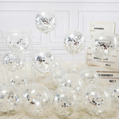 Ballon din latex confetti de 12 inch, balon cu heliu, aur roșu, trandafir, decorare pentru nuntă, petrecere de naștere, pentru Baby Shower, ziua Îndrăgostiților.