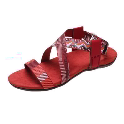 Sandale de damă 2022, de vară, de culori mixte, pantofi plati pentru damă, comozi, etnici, romi, retro, sandale pentru femei, sandale noi