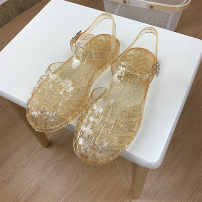 MCCKLE naiste sandaalid PVC õõnsad pehmed lamedad naiste želeekingad naistele 2022. aasta suvine põhjuslik libisemiskindlad naiste sandaalid naiste sandaalid