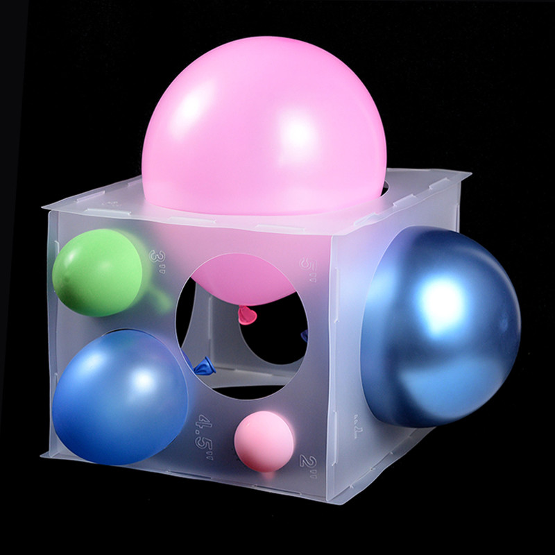 11 augu plastikust õhupalli suuruse mõõtmise tööriist õhupallide kaare vaniku jaoks Sünnipäevapeo pulmade Beebi dušikaunistused