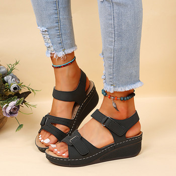 Дамски ежедневни сандали Дамски модни дишащи обувки Дамски сандали с меки шевове Дамски плажни обувки с отворени пръсти Дамски обувки Сандал
