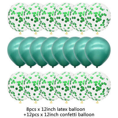 20 gab. Rozā zelta balonu komplekts Konfeti metāliski baloni Dzimšanas dienas ballītes kāzu rotājums Jubilejas Balons Baby Shower Balons