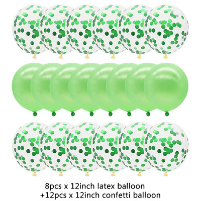 20 gab. Rozā zelta balonu komplekts Konfeti metāliski baloni Dzimšanas dienas ballītes kāzu rotājums Jubilejas Balons Baby Shower Balons