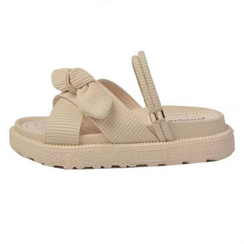 2023 Интернет горещи дамски обувки Summer Fairy Style New Improve Fashion Student Platform Roman Lady Sands Flat Shoe
