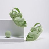 Sandale de plajă de modă pentru femei Vară, plajă, Eva, cu talpă moale, pantofi cu platformă, pentru femei, pentru petrecerea timpului liber, nor papuci, sandale, pantofi anti-alunecare