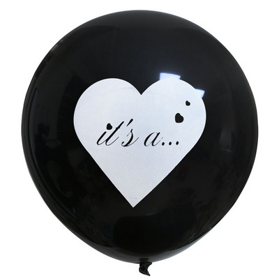 1 komplekts 36 collu zēnu vai meiteņu balonu ballīte melni lateksa baloni zili vai rozā konfeti Dzimums, kas atklāj globusu bērnu dušas dekorācijas
