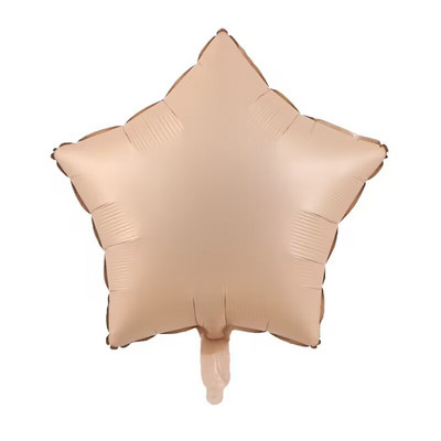 Kreemjas karamellsüdame alumiiniumfooliumist õhupallid pulmalastele sünnipäevapeo kaunistamiseks beebi dušš, 18-tollised heeliumi õhugloobid