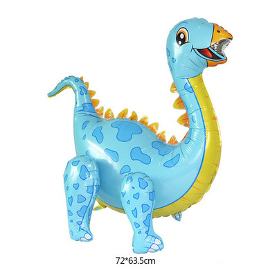 Nagy 4D sétáló dinoszaurusz fólia lufi dzsungel állat fiúknak 1. születésnapi parti dekoráció léggömbök Jurassic World gyerekeknek játék ajándék