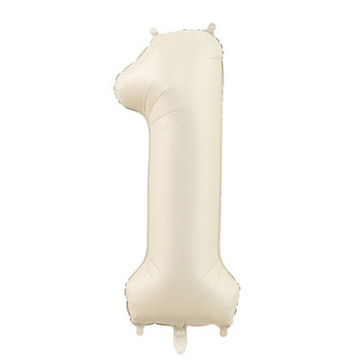 Baloane cu numere crem de 32/40 inch 1-9 Balon din folie digitală pentru prima fată Copii Adulti 18 30 Decor pentru petrecerea de aniversare Bilă cu aer cu heliu