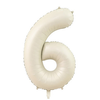 Baloane cu numere crem de 32/40 inch 1-9 Balon din folie digitală pentru prima fată Copii Adulti 18 30 Decor pentru petrecerea de aniversare Bilă cu aer cu heliu