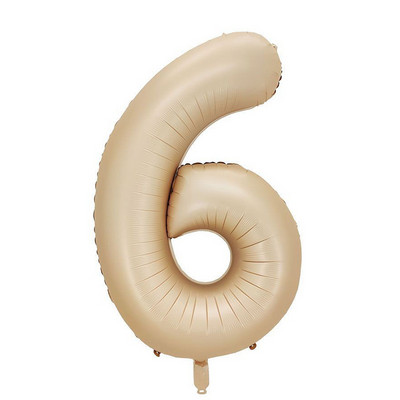 Baloane cu numere crem de 32/40 inch 1-9 Balon din folie digitală pentru prima fată Copii Adulti 18 30 Decor pentru petrecerea de aniversare Bilă cu aer cu heliu
