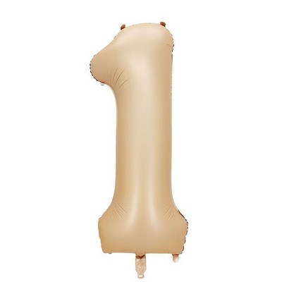 Baloane cu numere crem de 32/40 inch 1-9 Balon din folie digitală pentru prima fată Copii Adulti 18 30 Decor pentru petrecerea de aniversare Bilă cu aer cu heliu
