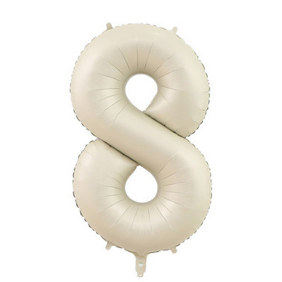 Baloane cu numere crem de 32/40 inch 1-9 Balon din folie digitală pentru prima fată Copii Adulti 18 30 Decor pentru petrecerea de aniversare Bilă cu aer cu heliu