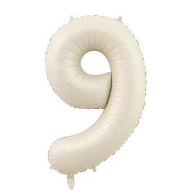 Baloane cu numere crem de 32/40 inch 1-9 Balon din folie digitală pentru prima fată Copii Adulti 18 30 Decor pentru petrecerea de aniversare Bilă cu aer cu heliu