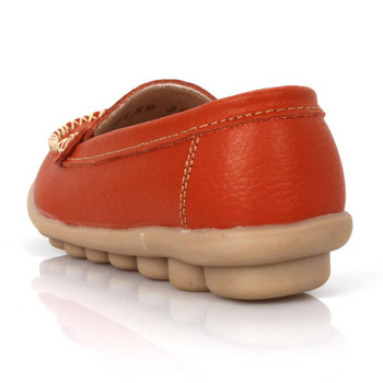 Koovan Γυναικεία Flat 2022 Νέο Δερμάτινο Mother White Nurse Παπούτσια Peas Work Flat παπούτσια Άνετα γυναικεία παπούτσια Loafers Slip Home
