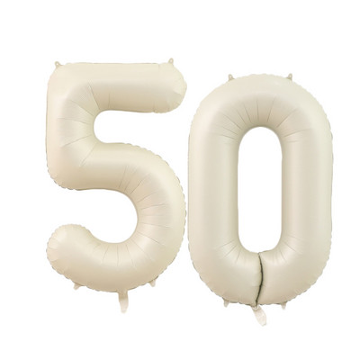 1/2 komada 32/40 inča krem balon s brojevima 1-9 za odrasle 30 40 50 60 Dekoracija za rođendansku zabavu za djecu DIY oprema za rođendansku zabavu