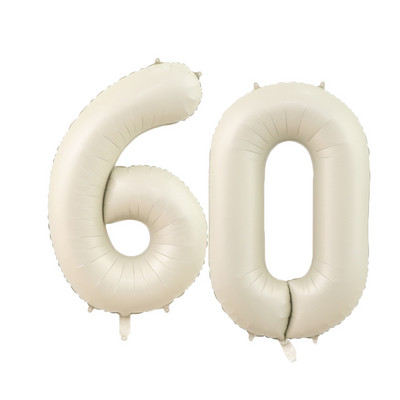 1/2 komada 32/40 inča krem balon s brojevima 1-9 za odrasle 30 40 50 60 Dekoracija za rođendansku zabavu za djecu DIY oprema za rođendansku zabavu