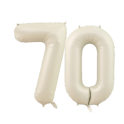 1/2 komada 32/40 inča krem balon s brojevima 1-9 za odrasle 30 40 50 60 Dekoracija za rođendansku zabavu za djecu DIY oprema za rođendansku zabavu