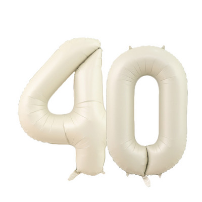 1/2 komada 32/40 inča krem balon s brojevima 1-9 za odrasle 30 40 50 60 Dekoracija za rođendansku zabavu za djecu DIY oprema za rođendansku zabavu