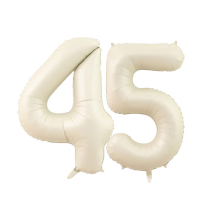 1/2 komada 32/40 inča krem balon s brojevima 1-9 za odrasle 30 40 50 60 Dekoracija za rođendansku zabavu za djecu DIY oprema za rođendansku zabavu