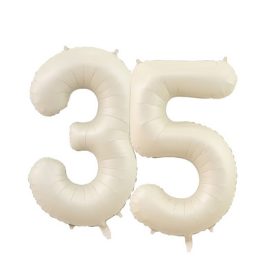 1/2 komada 32/40 inča krem balon s brojevima 1-9 za odrasle 30 40 50 60 Dekoracija za rođendansku zabavu za djecu DIY oprema za rođendansku zabavu
