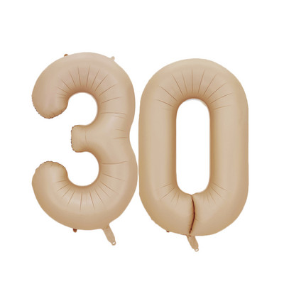 1/2 komada 32/40 inča krem balon s brojevima 1-9 za odrasle 30 40 50 60 Dekoracija za rođendansku zabavu za djecu DIY oprema za rođendansku zabavu