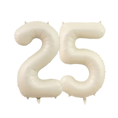 1/2 komada 32/40 inča krem balon s brojevima 1-9 za odrasle 30 40 50 60 Dekoracija za rođendansku zabavu za djecu DIY oprema za rođendansku zabavu