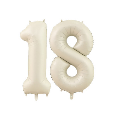 1/2 komada 32/40 inča krem balon s brojevima 1-9 za odrasle 30 40 50 60 Dekoracija za rođendansku zabavu za djecu DIY oprema za rođendansku zabavu