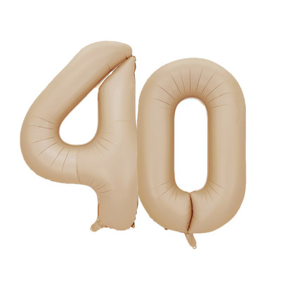 1/2 komada 32/40 inča krem balon s brojevima 1-9 za odrasle 30 40 50 60 Dekoracija za rođendansku zabavu za djecu DIY oprema za rođendansku zabavu