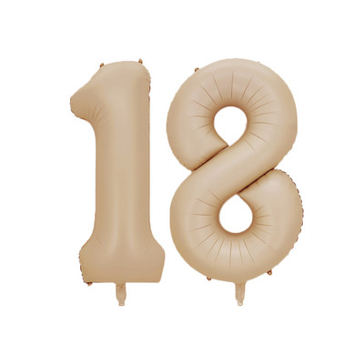 1/2 komada 32/40 inča krem balon s brojevima 1-9 za odrasle 30 40 50 60 Dekoracija za rođendansku zabavu za djecu DIY oprema za rođendansku zabavu
