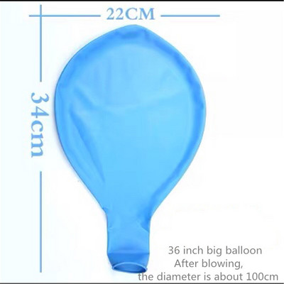 36-tolline suur lateksist õhupall, värviline ümmargune heelium, beebidušš, sünnipäevapeo kaunistus