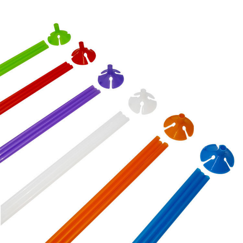 20 tk 27 cm lateksist õhupallipulk mitmevärvilisest plastikust Macaron õhupallihoidja tassid pulmade sünnipäevade kaunistamiseks