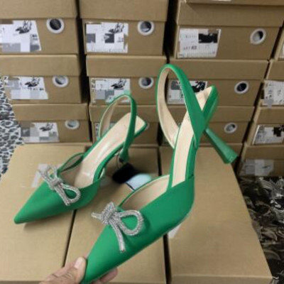 ZA 2023 Jauni sieviešu apavi ar smailiem purngaliem sekla, kailrozā rombveida kurpes ar zemu papēžu muguras siksnu apavi Sieviešu sieviešu apavi 2022