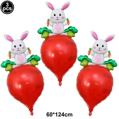 3 buc. Baloane de Paște cu iepure drăguț Baloane în formă de iepuraș alb