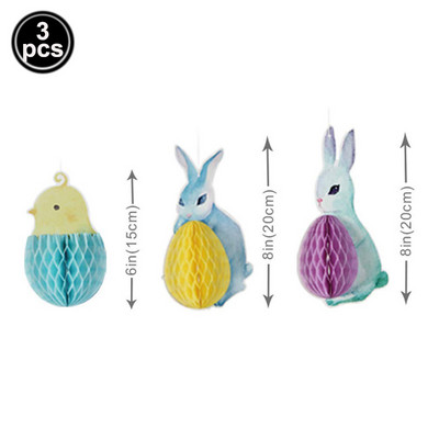 3 buc. Baloane de Paște cu iepure drăguț Baloane în formă de iepuraș alb