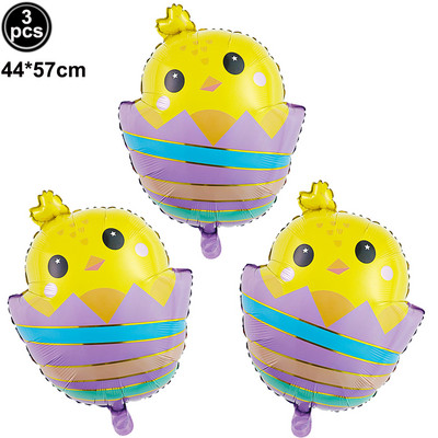 3 buc. Baloane de Paște cu iepure drăguț Baloane în formă de iepuraș alb