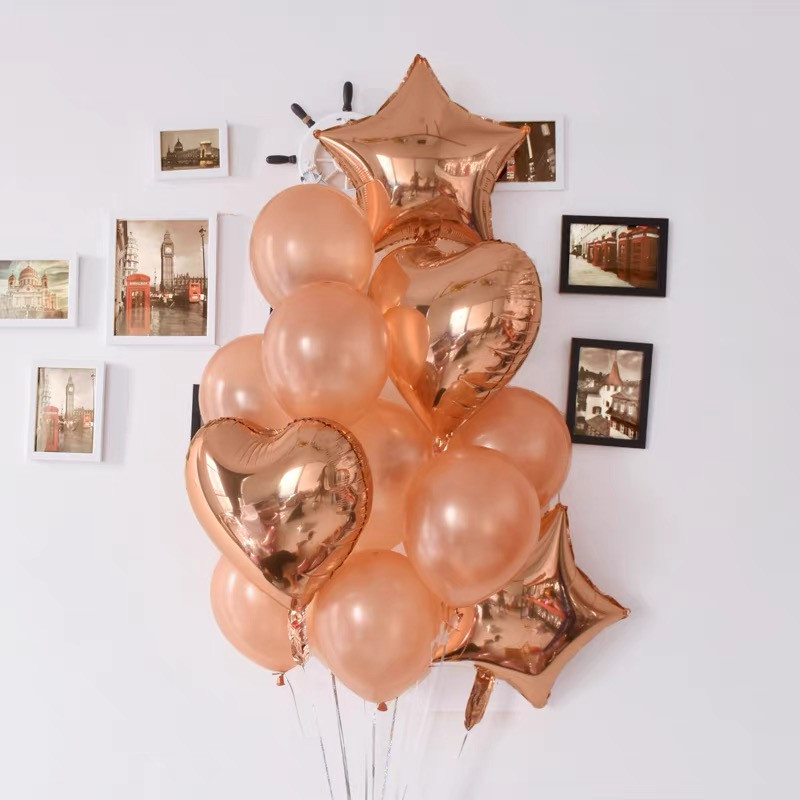 Mr&Mrs LOVE Balons Rose Gold Dimanta Gredzens Folija Baloni Ballīšu Dekorācijas Komplekts Kāzu Valentīna diena Kāzu duša Rotaļlietas Globos