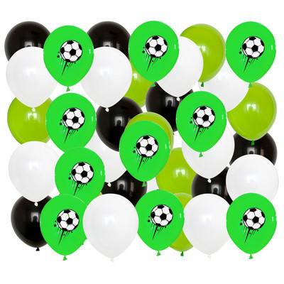 40 gab. 12 collu biezas futbola bumbas Futbols Lateksa baloni Dzimšanas dienas ballītes dekorēšana Bērnu rotaļlietas Futbola tematiskā ballīte