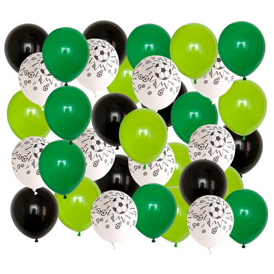 40 gab. 12 collu biezas futbola bumbas Futbols Lateksa baloni Dzimšanas dienas ballītes dekorēšana Bērnu rotaļlietas Futbola tematiskā ballīte