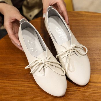 Кожени летни мокасини Дамски ежедневни обувки Мокасини Дамски обувки с меки остри пръсти Дамски обувки с равни обувки Дамски fgb67