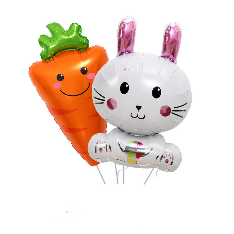 1 gab. Liels truša alumīnija folijas balons 3D stāvoša truša multfilma ar hēlija balonu Baby Shower Bērnu dzimšanas dienas ballītes rotājumi