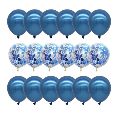 18db/szett metál arany ezüst fehér ballon születésnapi konfetti golyók léghélium ballon ramadán otthoni ünnepi parti kellékek