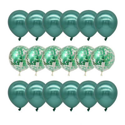 18db/szett metál arany ezüst fehér ballon születésnapi konfetti golyók léghélium ballon ramadán otthoni ünnepi parti kellékek