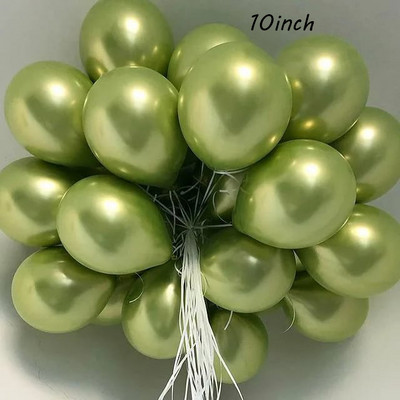 18db/szett metál arany ezüst fehér ballon születésnapi konfetti golyók léghélium ballon ramadán otthoni ünnepi parti kellékek